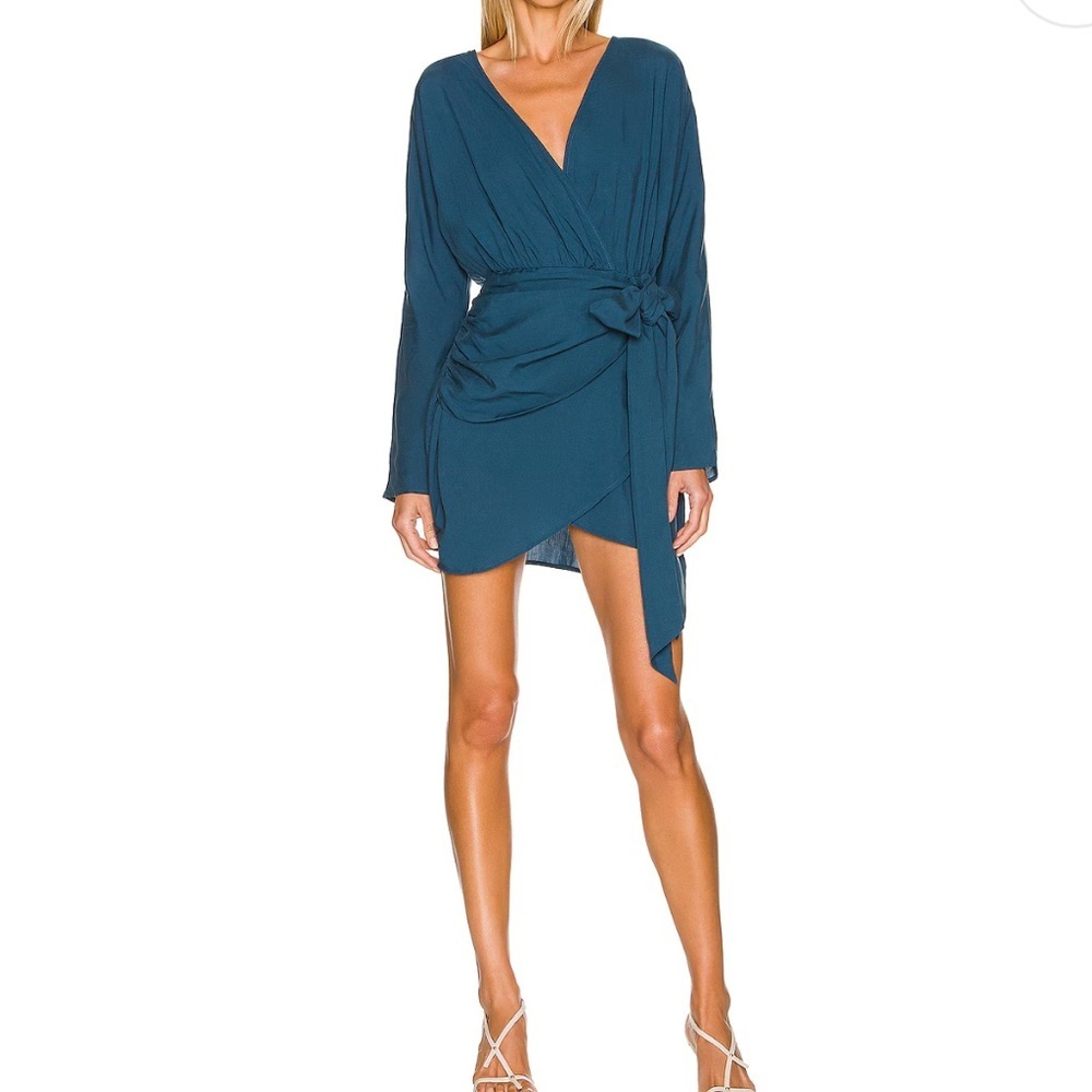 L’academie The Lorriana Mini Dress in Navy Blue S